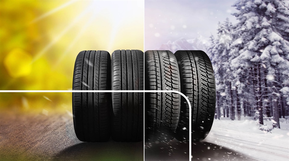 Différence entre pneus d’été et pneus d’hiver